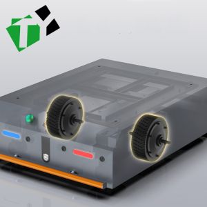 Buy cheap 0-40°C Environment AGV Automated Guided Vehicle Trackless Transfer Cart with Battery Power Source from wholesalers