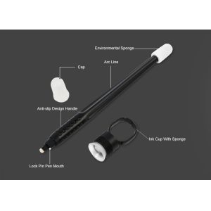 Buy cheap Semi Permanent Makeup Disposable Microblading Manual Tattoo Pen Kit with 0.18 mm Blade And Sponge Pigment or Ink Cup from wholesalers