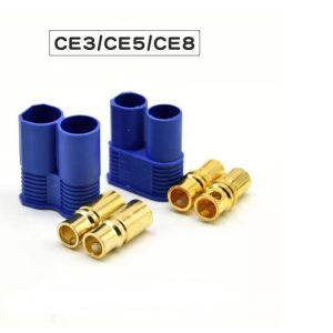 Buy cheap EC8 EC5 EC3 Connector Battery Device Connector Male & Female 5.0mm Gold Plated Connector with Blue Plastic Housing from wholesalers