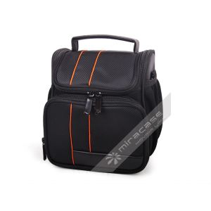 Custom Black Functional Dobby SLR Camera Pouch with Durable Handle