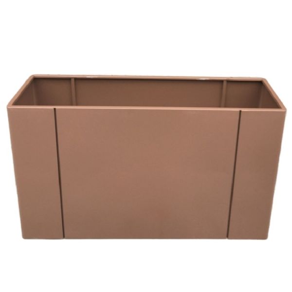 Outdoor garden metal square flower pot in big size