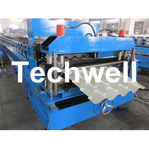 Buy cheap Roof Color Steel Tile Roll Forming Machine With Hydraulic Pressing For Metal Roof Tile from wholesalers