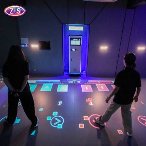 China Multiplayer Cooperative Mobile Interactive Floor Projection System Team Games on sale
