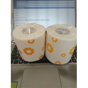 2-5 Ply 8-15cm Diameter Mixed Pulp Toilet Tissue Paper Roll dissovable in water