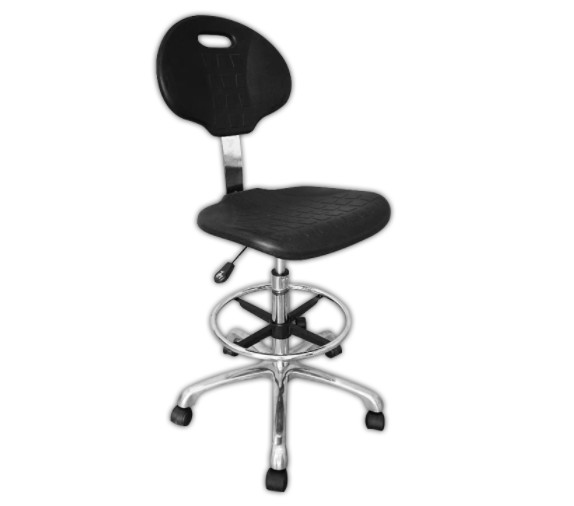 Quality Aluminum Alloy PU Leather Lab Use ESD Antistatic Stainless Chair for sale