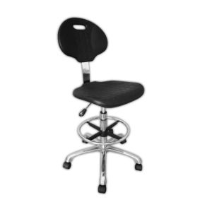 Buy cheap Aluminum Alloy PU Leather Lab Use ESD Antistatic Stainless Chair from wholesalers
