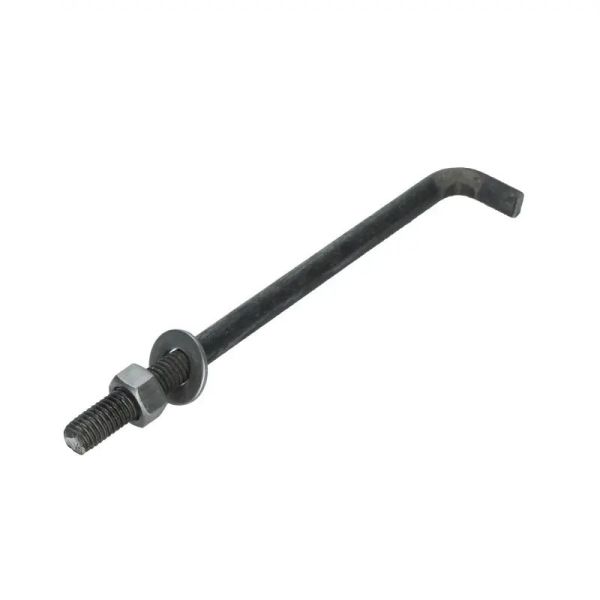 Quality L Type Foundation Anchor Bolt With Nut And Washer M12 DIN529 Right-Angle Anchor Hook Bolt for sale