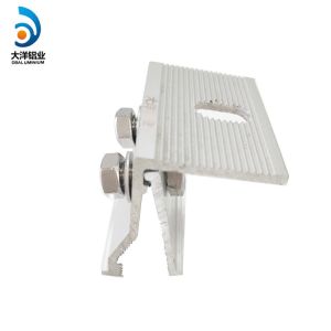 Buy cheap Anodic Oxidation Solar Panel Roof Structure Aluminum Alloy Angle Clamp from wholesalers