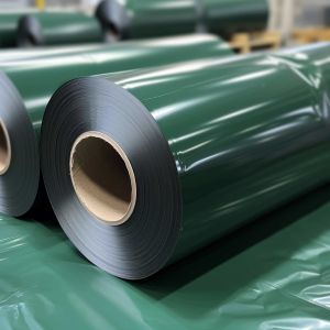 Buy cheap 60 μm opaque green PE release film, silicone UV cured, for protective and packaging, tapes, labeling and graphics from wholesalers