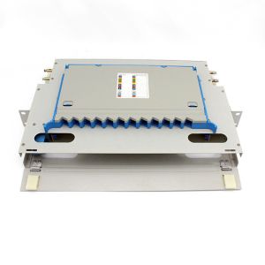 Buy cheap 19" 1U Rack Mount ODF Patch Panel Optical Splicing Fiber Optic Patch Panel 12 Ports FTTH Terminal Box from wholesalers