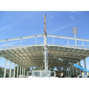Buy cheap Galvanized Prefabricated Steel Aircraft Hangar Buildings Fast Erection from wholesalers