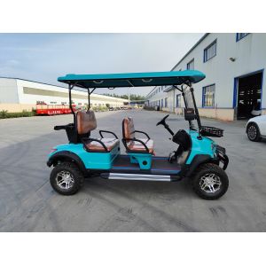 Buy cheap Blue 4-seater New Energy Electric Golf Cart Classic With LIthium Battery For Various Scenarios In Scenic Golf Courses from wholesalers