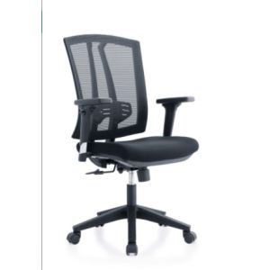 2D Headrest Mesh Conference Chair Elastic Lumbar Support