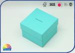 Buy cheap Cyan Cubic Specialty Paper Present Box Two Pieces Set 1c Print from wholesalers