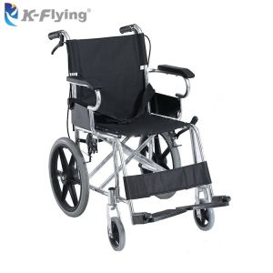Buy cheap Lightweight Adult Disabled Folding Manual Wheelchair with solid casters from wholesalers