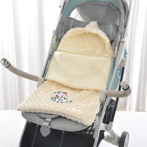 Buy cheap Polyester Embroidery Fleece Swaddle Blanket 40X80cm Breathable Winter Stroller product