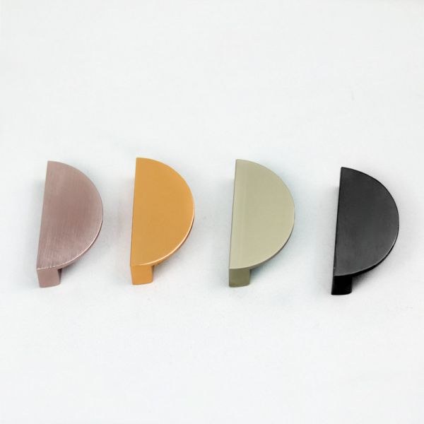 Quality OEM 90mm Aluminum Alloy Half Moon Drawer Handles for sale