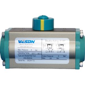 Buy cheap VESON Brand ISO5211 & DIN3337 Standard Pneumatic Actuator with Epoxy Coated End Cap and High Performance Springs from wholesalers
