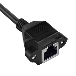 Buy cheap Network Extension Cable With Ear Screw Hole Male To Female RJ45 Gigabit from wholesalers