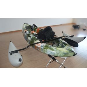 Deluxe Seat 2.7m Auge Sea Touring Kayak With Strong Alloy Kayak Paddle