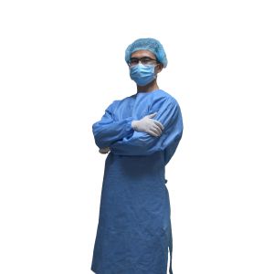Breathable Disposable Isolation Gown With Knit Cuff
