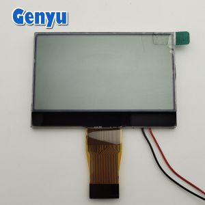 2.42 Inch 128x64 Transflective LCD Display Screen White Backlight 24PIN FPC