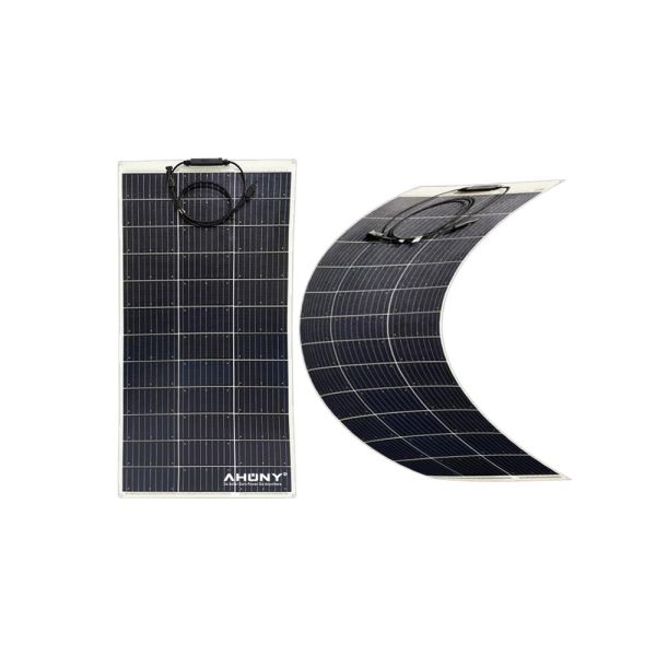 Waterproof white durable 100w 12V 18v Flexible Solar Panel Kit mono bend pv module Off Grid system For RV Boat Campers