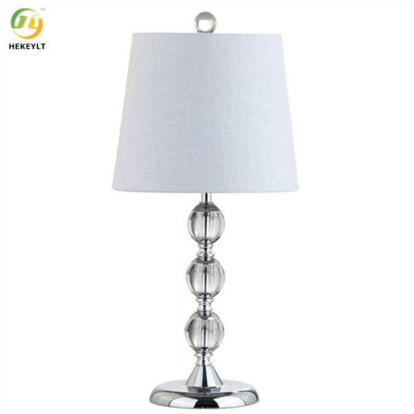 Buy cheap Crystal Mini Drum Shade Bedside Table Lamp 20" from wholesalers