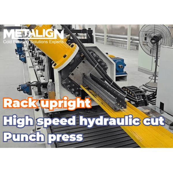 Buy cheap Pre Punching Automated Rack Roll Forming Machine Line For Adjustable Width Heavy Uprights from wholesalers