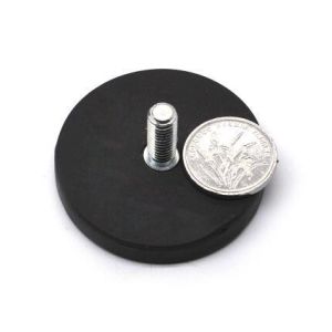 Buy cheap Neodymium Magnet Rubber Pot Magnets With And Custom Packing And M6 M8 Threaded Holes from wholesalers