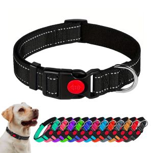 Buy cheap Reflective Adjustable Basic Simple Nylon Dog Collars With Locking Buckle product