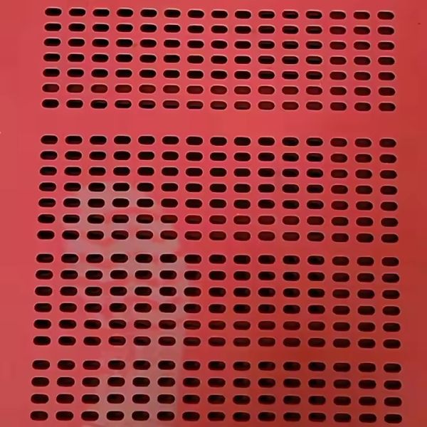 Quality 1m Anti-Clog Rubber Screen Panel with 4mm Round Holes for sale