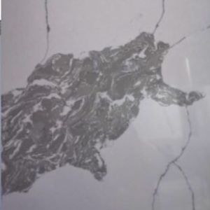 Buy cheap 2.2g/cm2 20MM White Calacatta Quartz Slab With Grey Veins Patches from wholesalers