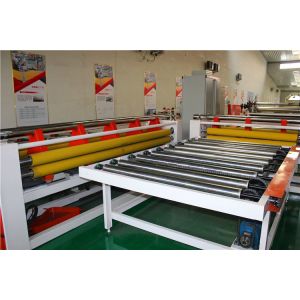 Double Sides PVC Film Plasterboard Lamination Machine With Cutting Machine