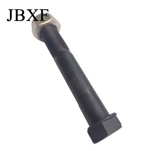 China Flat Head Plow Bolt With Nut Bucket Tooth Plow Bolt  30mm Thread Length on sale