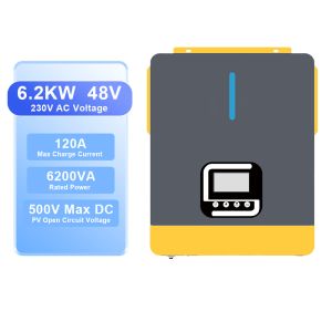 Buy cheap 6200W Hybrid Solar Inverter 48V 230V with MPPT and WiFi from wholesalers
