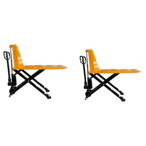 Buy cheap Single Scissor Pallet Truck Manual 1000kg Lifting Height 800mm product