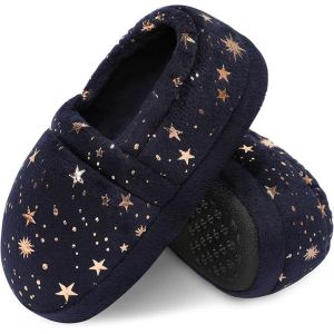 Custom Brand Stars Style Kids Indoor Slippers With Glow In The Dark Classical