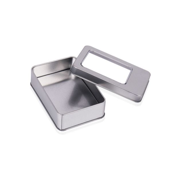 Buy cheap Antirust Lightweight Printed Tin Boxes With Hinged Lid Multipurpose from wholesalers