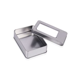 Buy cheap Antirust Lightweight Printed Tin Boxes With Hinged Lid Multipurpose from wholesalers