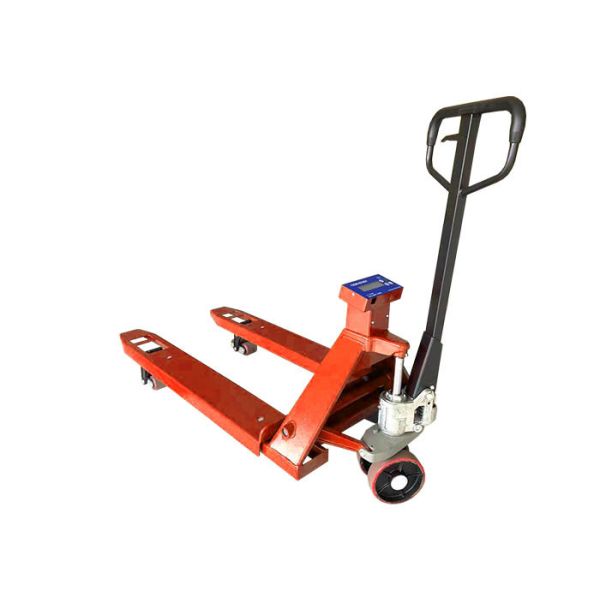 Quality Stainless Steel Capacity 2000kg Manual Pallet Truck With Weighing Scale for sale