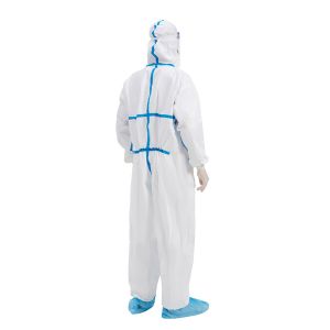 PPE SMS Disposable Protective Coverall Elastic Cuff