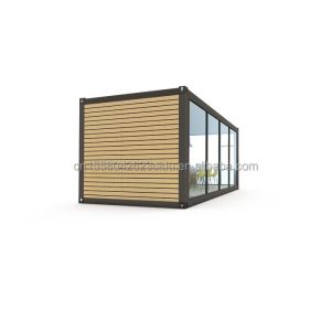 Buy cheap Mobile and Portable Prefab Warehouse 20ft Shipping Container Office with 50/75/100mm Wave Sandwich Panel Wall from wholesalers