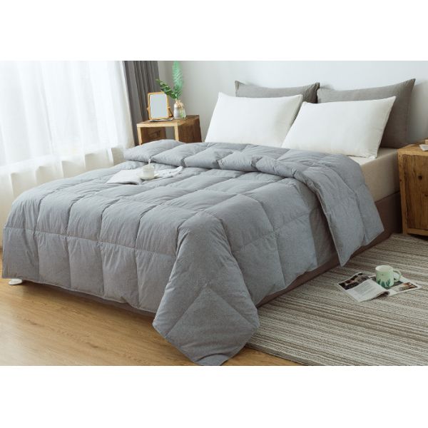 Quality Double Stitching BSCI  Oeko-Tex Standard Goose Down Double Duvet for sale