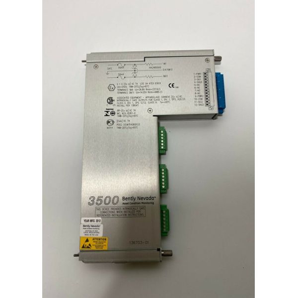 Buy cheap 136703-01 Bently Nevada 3500 Discrete Internal Barrier I/O Module from wholesalers
