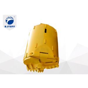 120cm Forging Welding Hard Rock Drilling Bucket 13 Bullet Teeth For Drilling Rig