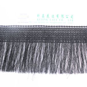 Buy cheap Black 4.5cm Multi Layer Nylon Fringe Tassel Trim from wholesalers