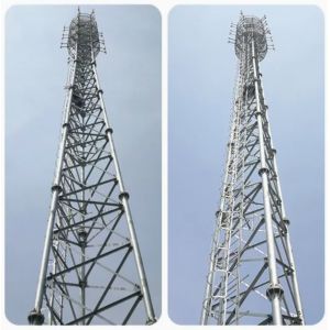 Customizable 3 Leg Lattice Telecommunication Tower For High Altitude Signal
