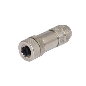 Buy cheap Straight Angled 16A Metal M12 Waterproof Connector CuZn Screw from wholesalers