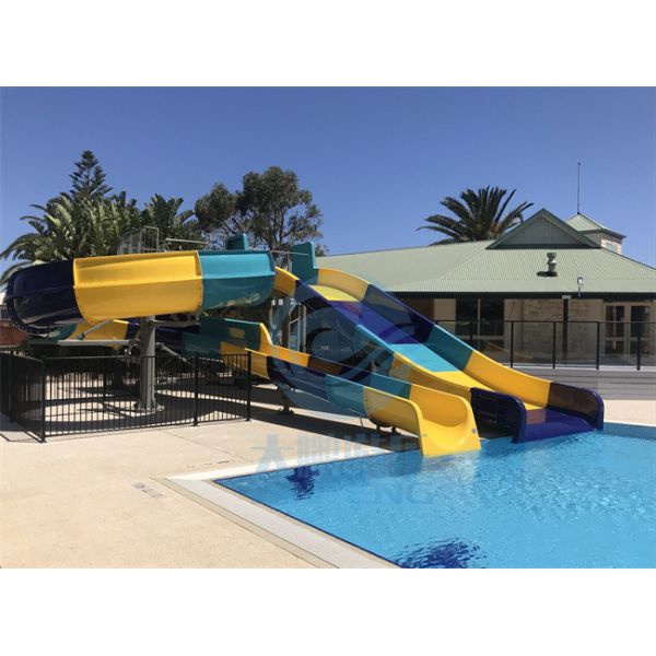 Fiberglass Swimming Pool Water Slide West Beach Parks Resort Aqua Slide Sets